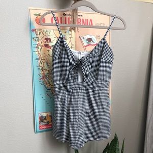 Gingham Romper